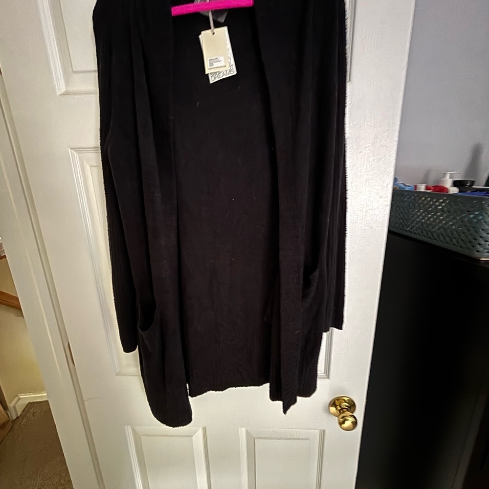 Barefoot Dreams Black Cardigan Sweater